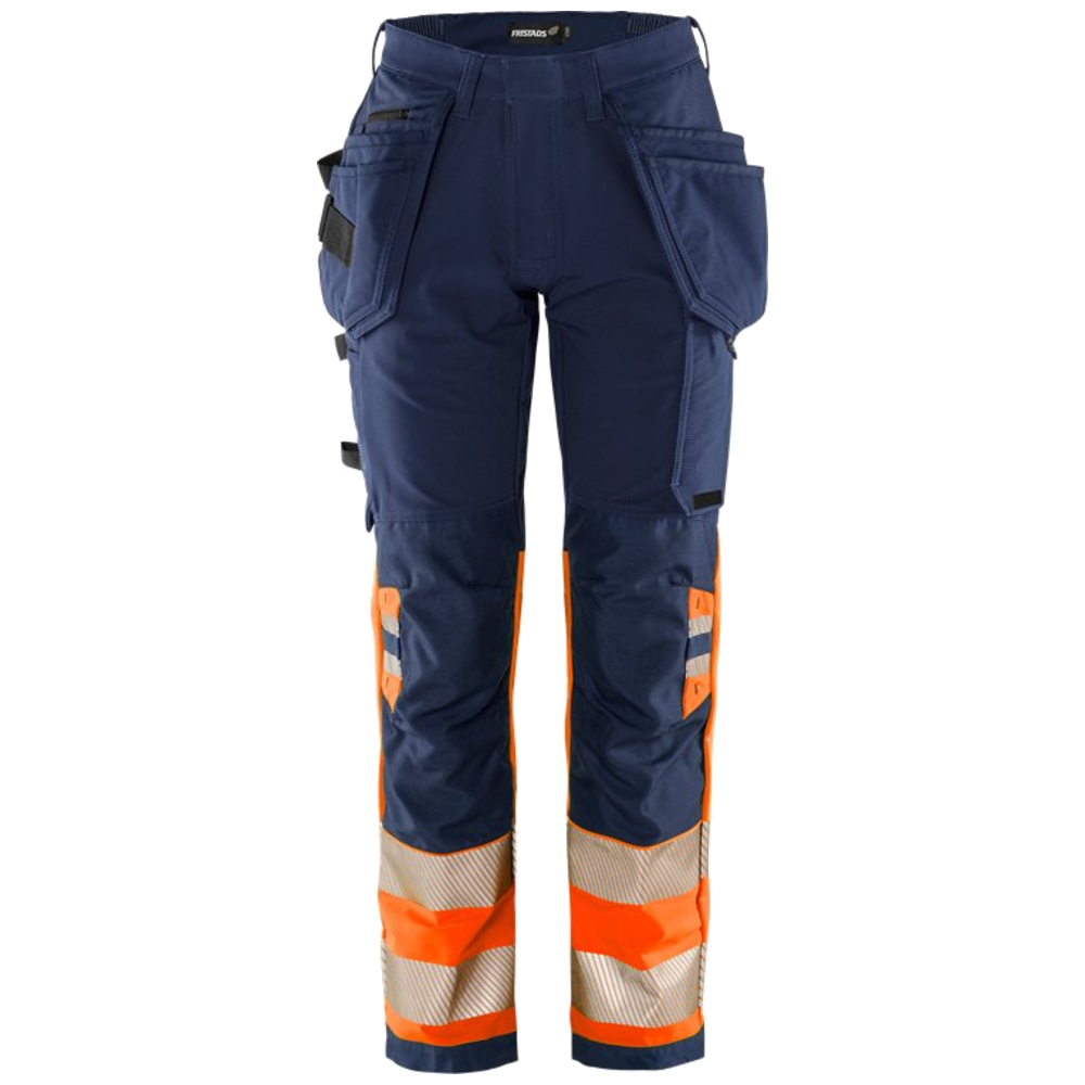 Fristads Stiby High Vis Green werkbroek dames stretch klasse 1 2663 GSTP 134237