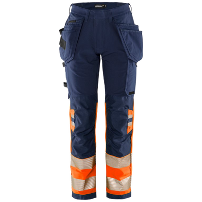 Fristads Stiby High Vis Green werkbroek dames stretch klasse 1 2663 GSTP 134237