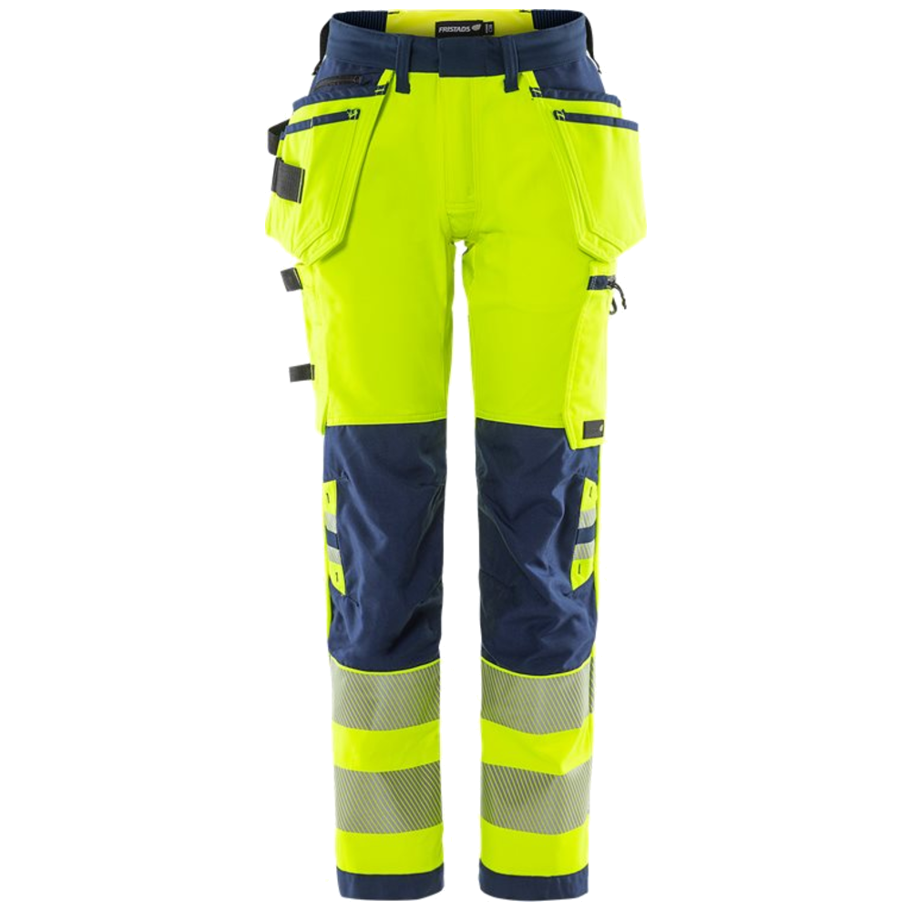 Fristads Stiby High Vis Green werkbroek dames stretch klasse 2 2664 GSTP 134239
