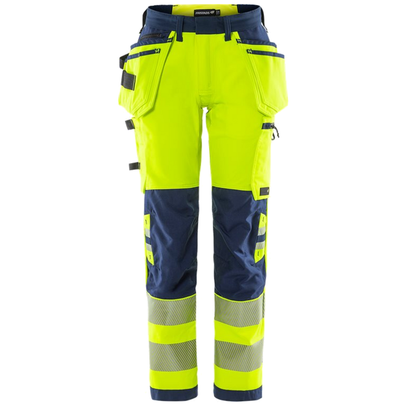 Fristads Stiby High Vis Green werkbroek dames stretch klasse 2 2664 GSTP 134239