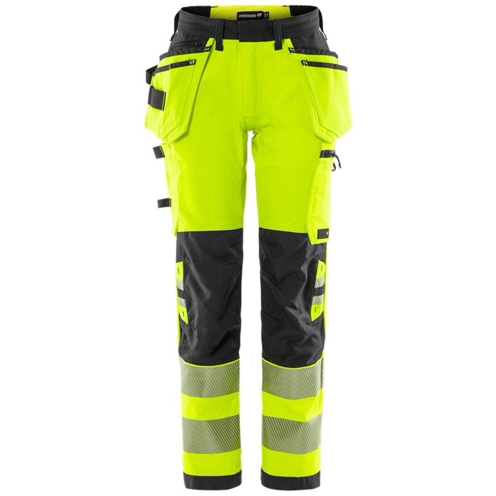 Fristads Stiby High Vis Green werkbroek dames stretch klasse 2 2664 GSTP 134239