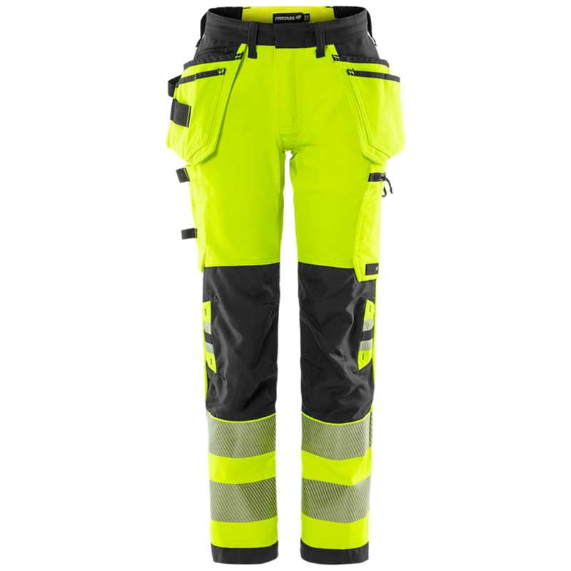 Fristads Stiby High Vis Green werkbroek dames stretch klasse 2 2664 GSTP 134239