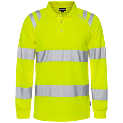 Fristads Trofta Hogezichtbaarheids poloshirt met lange mouw klasse 3 7864 GPST  301260