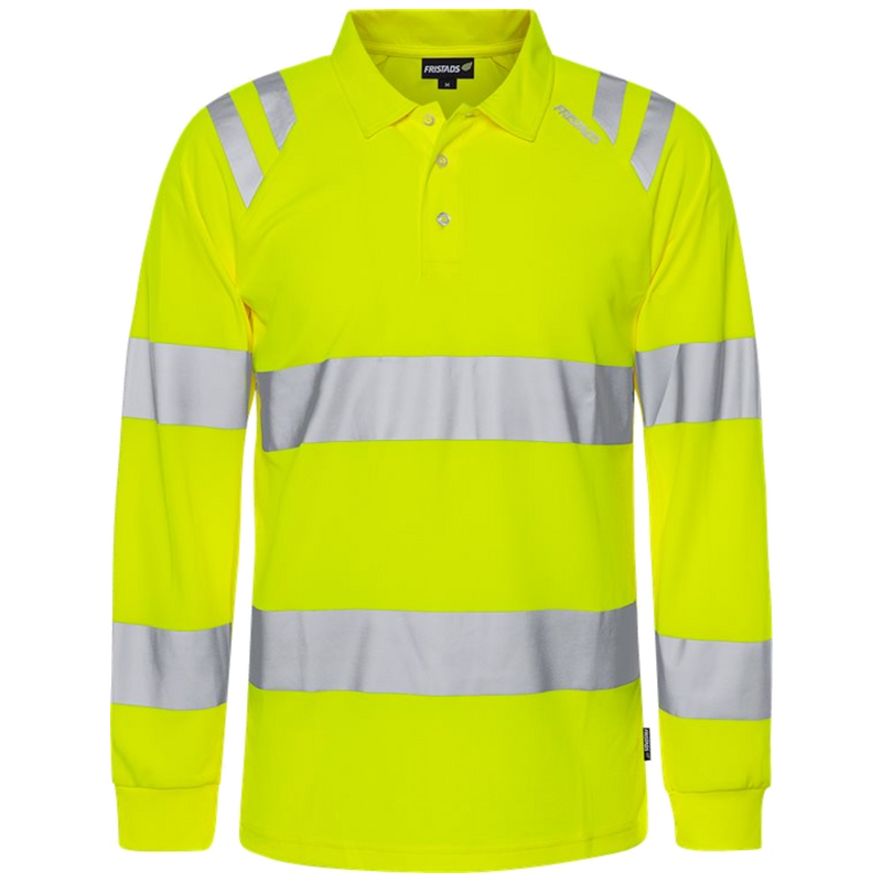 Fristads Trofta Hogezichtbaarheids poloshirt met lange mouw klasse 3 7864 GPST  301260