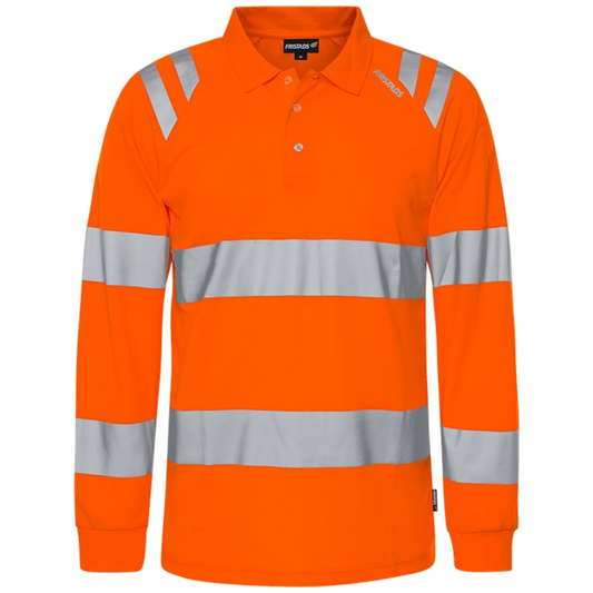 Fristads Trofta Hogezichtbaarheids poloshirt met lange mouw klasse 3 7864 GPST  301260