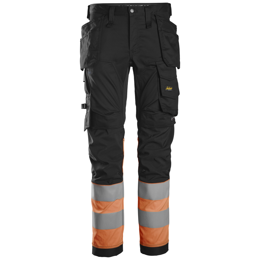 Snickers High-Vis KL1 Stretchbroek met holsterzakken 6234