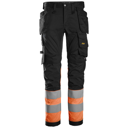 Snickers High-Vis KL1 Stretchbroek met holsterzakken 6234