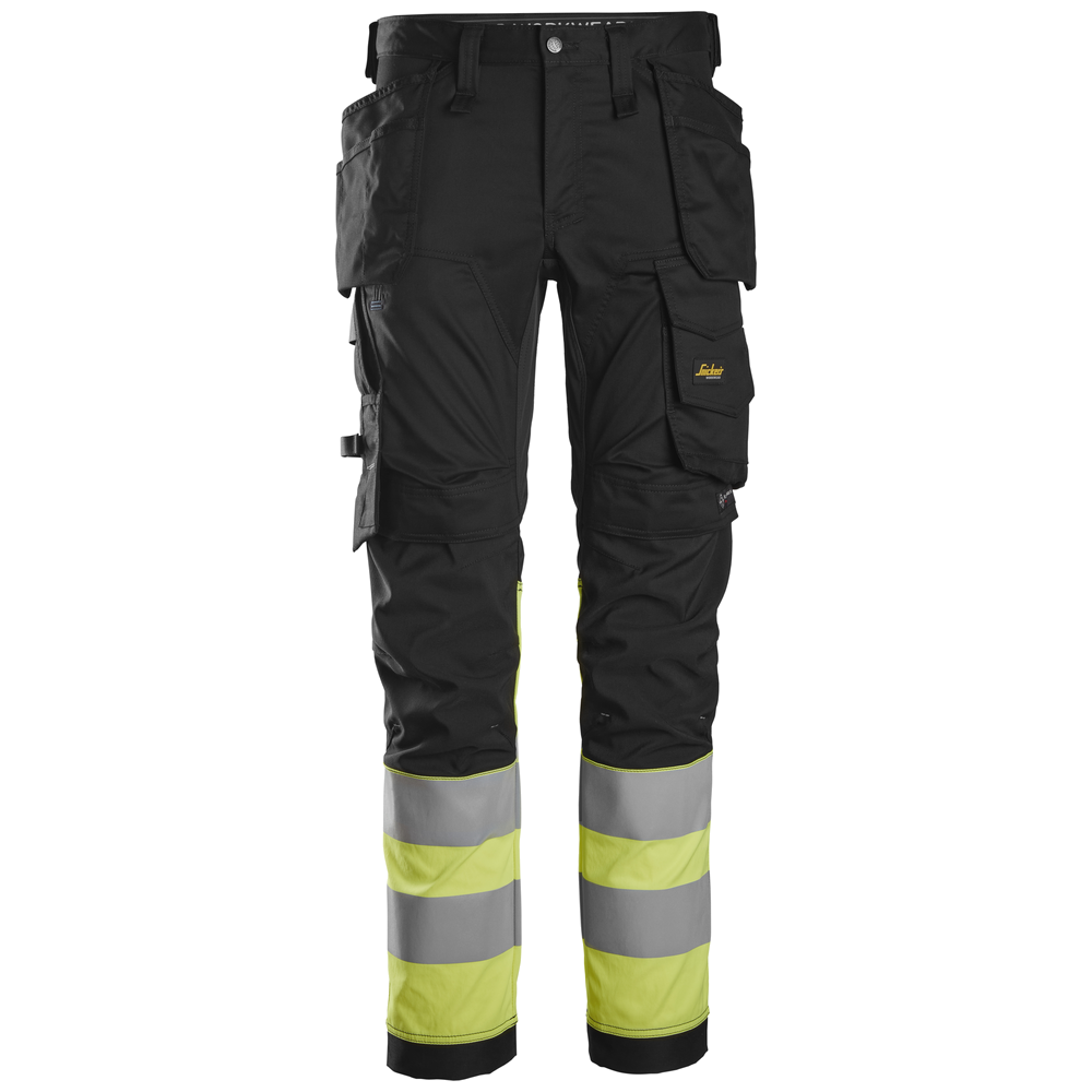 Snickers High-Vis KL1 Stretchbroek met holsterzakken 6234