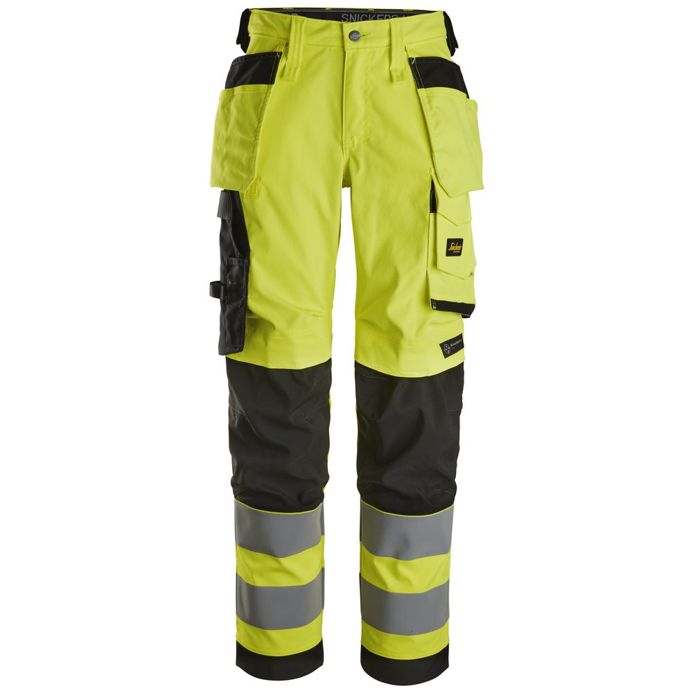 Snickers High-Vis KL2 Dames Stretchbroek Holsterzakken 6743