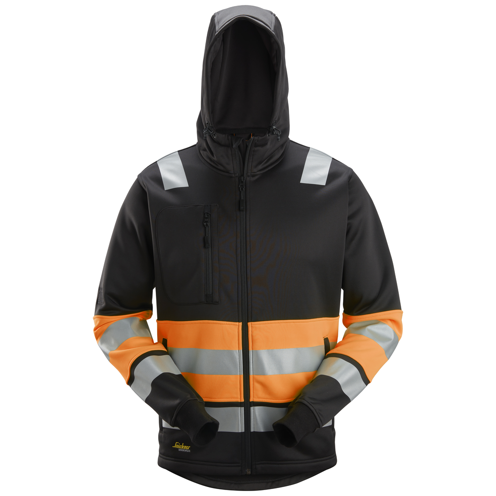 Snickers High-Vis KL1 Hoodie met Rits 8038