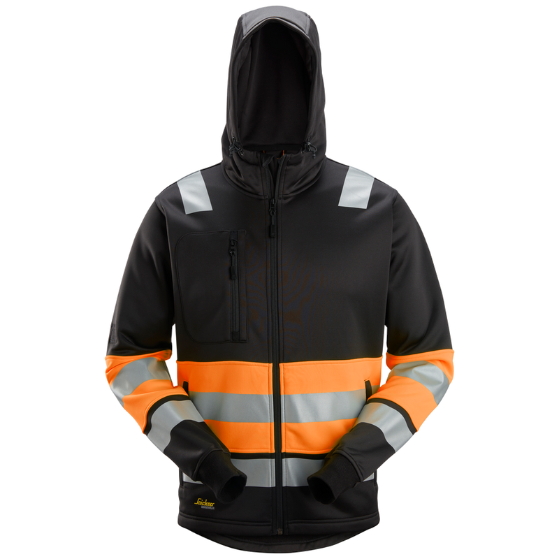 Snickers High-Vis KL1 Hoodie met Rits 8038