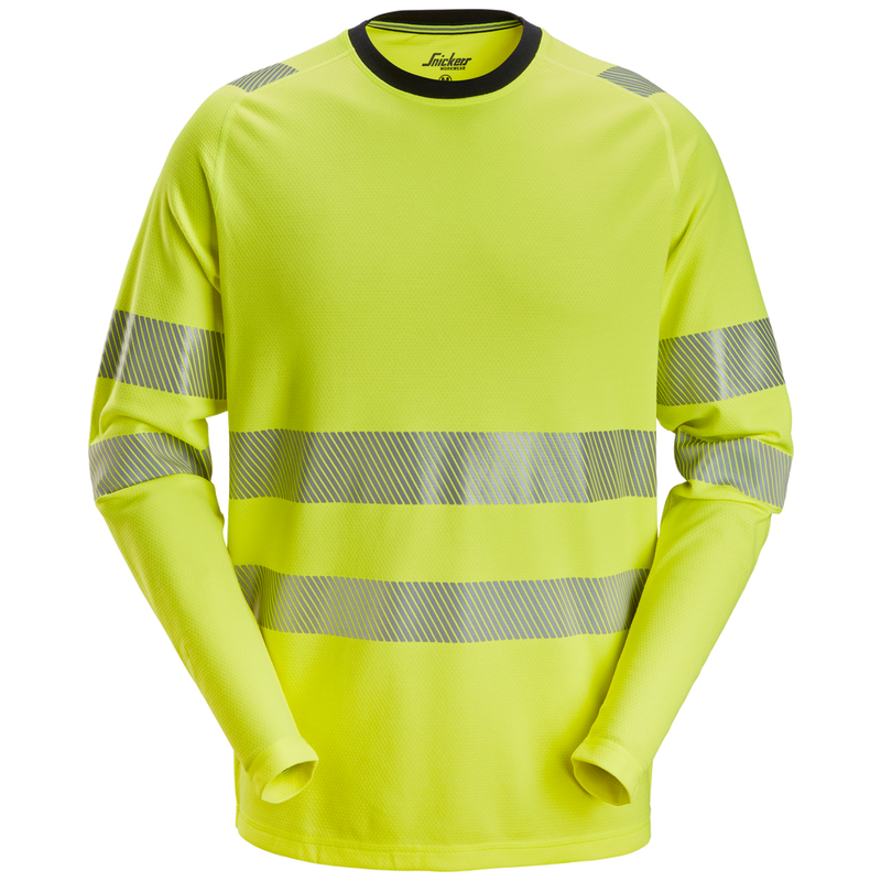 Snickers High-Vis KL2/3 T-shirt met Lange Mouwen 2431