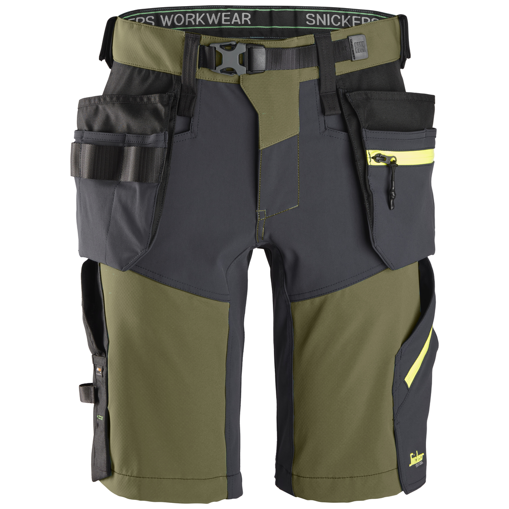 Snickers FlexiWork Softshell Stretch Korte Broek+ HP 6140