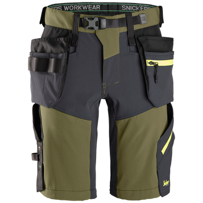 Snickers FlexiWork Softshell Stretch Korte Broek+ HP 6140