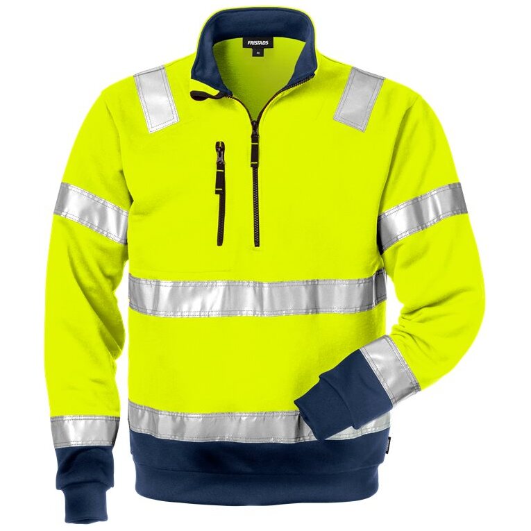 Fristads High vis sweatshirt korte rits CL.3 728 SHV 100134