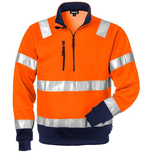 Fristads High vis sweatshirt korte rits CL.3 728 SHV 100134