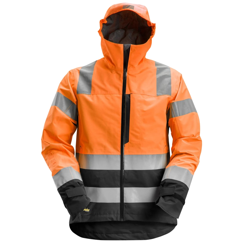 Snickers AllroundWork HV wasserdichte Shell-Jacke 1330