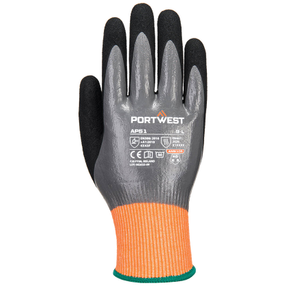 Portwest  Cut F15 Nitrile Aqua Glove AP51