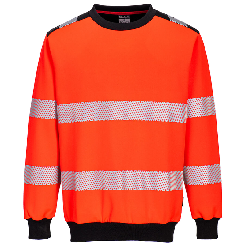 Portwest PW3 Hi-Vis Crewneck Sweatshirt CL.3 CL.3 PW379