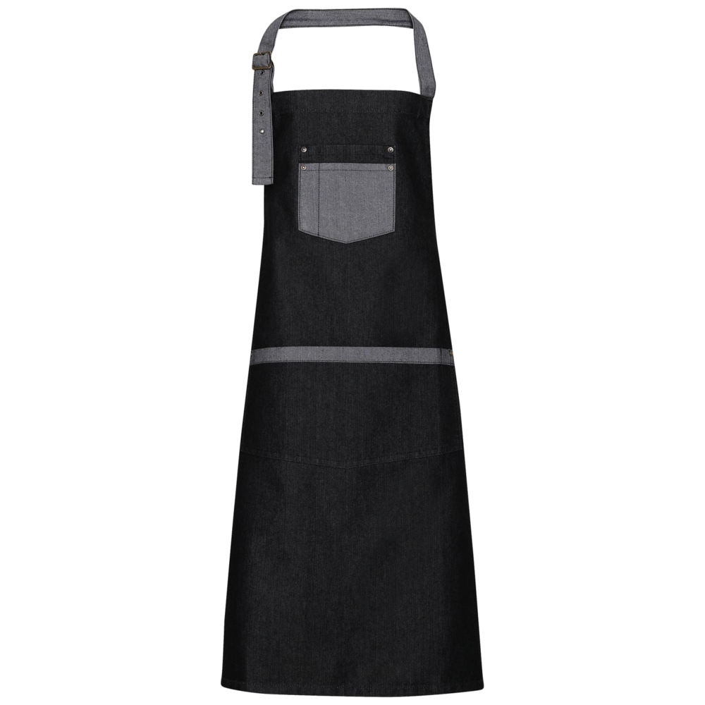 Premier DomainContrast denim bib apron PR127