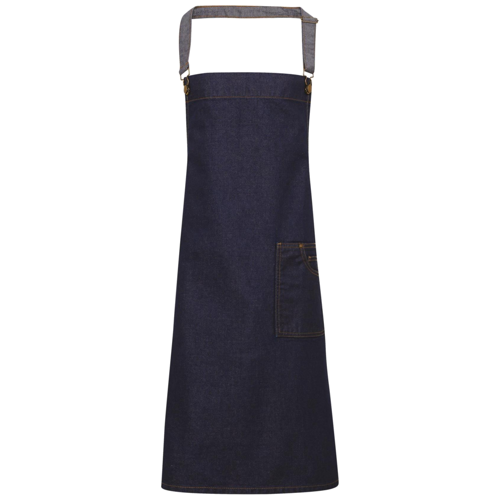Premier DistrictWaxed look denim bib apron PR134