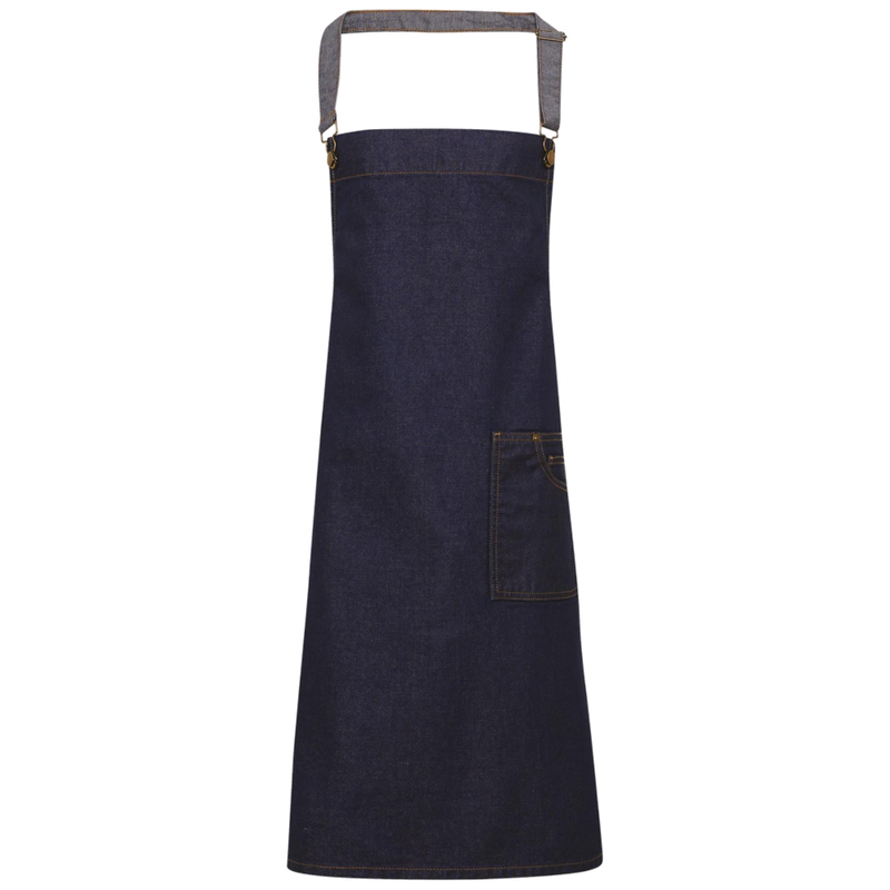 Premier DistrictWaxed look denim bib apron PR134