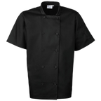 Premier Short Sleeve Chefs Jacket PR656