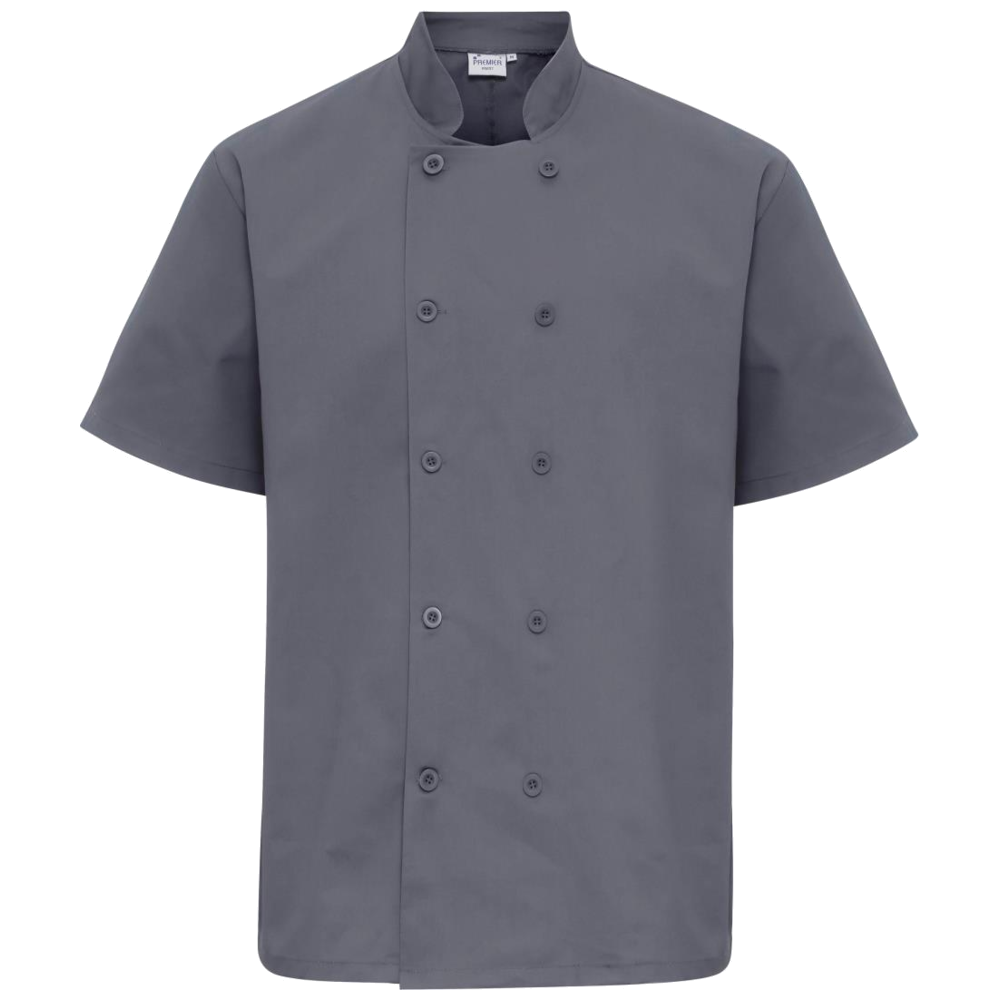 Premier Short Sleeve Chefs Jacket PR656