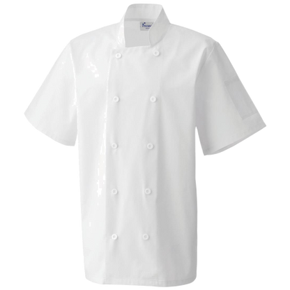 Premier Short Sleeve Chefs Jacket PR656