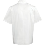 Premier Studded Front Short Sleeve Chefs Jacket PR664