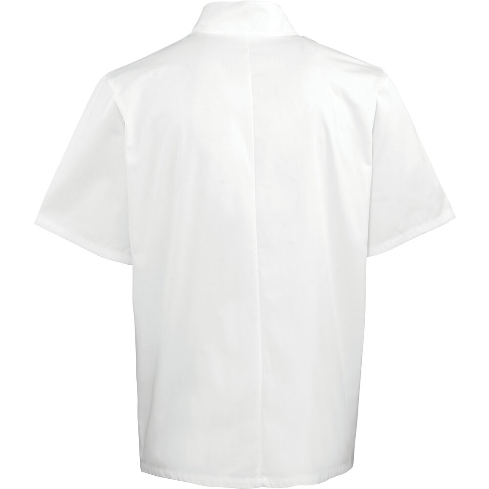 Premier Studded Front Short Sleeve Chefs Jacket PR664