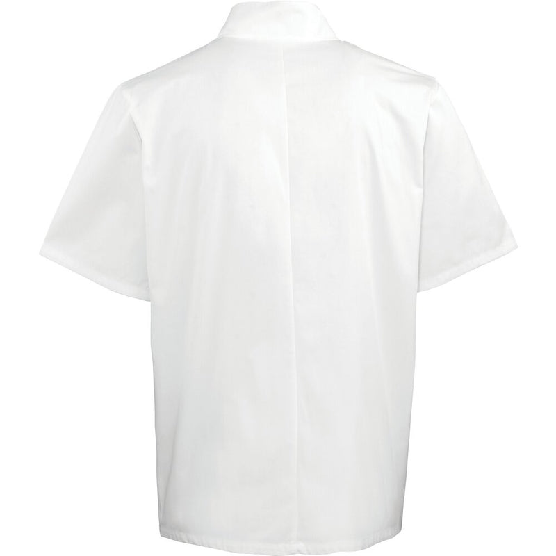 Premier Studded Front Short Sleeve Chefs Jacket PR664