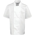 Premier Studded Front Short Sleeve Chefs Jacket PR664