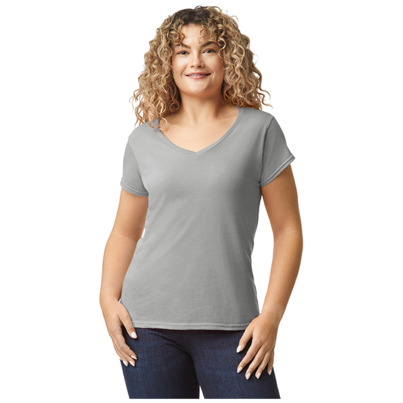 Gildan T-shirt V-Neck SoftStyle SS for her G64V00L