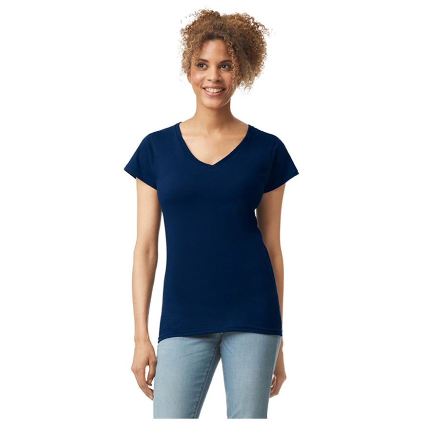 Gildan T-shirt V-Neck SoftStyle SS for her G64V00L