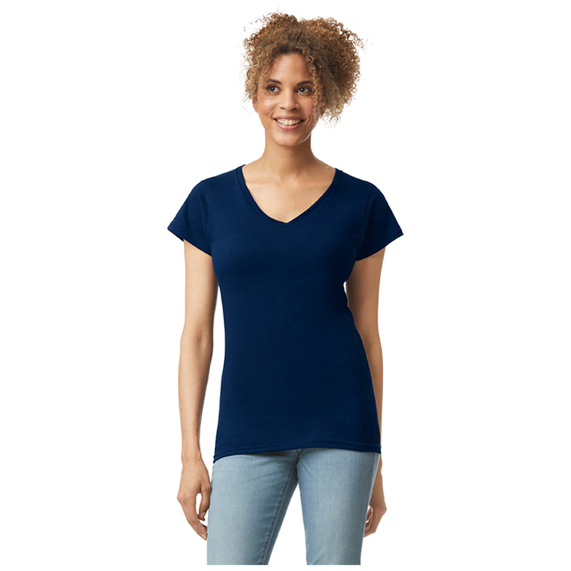 Gildan T-shirt V-Neck SoftStyle SS for her G64V00L