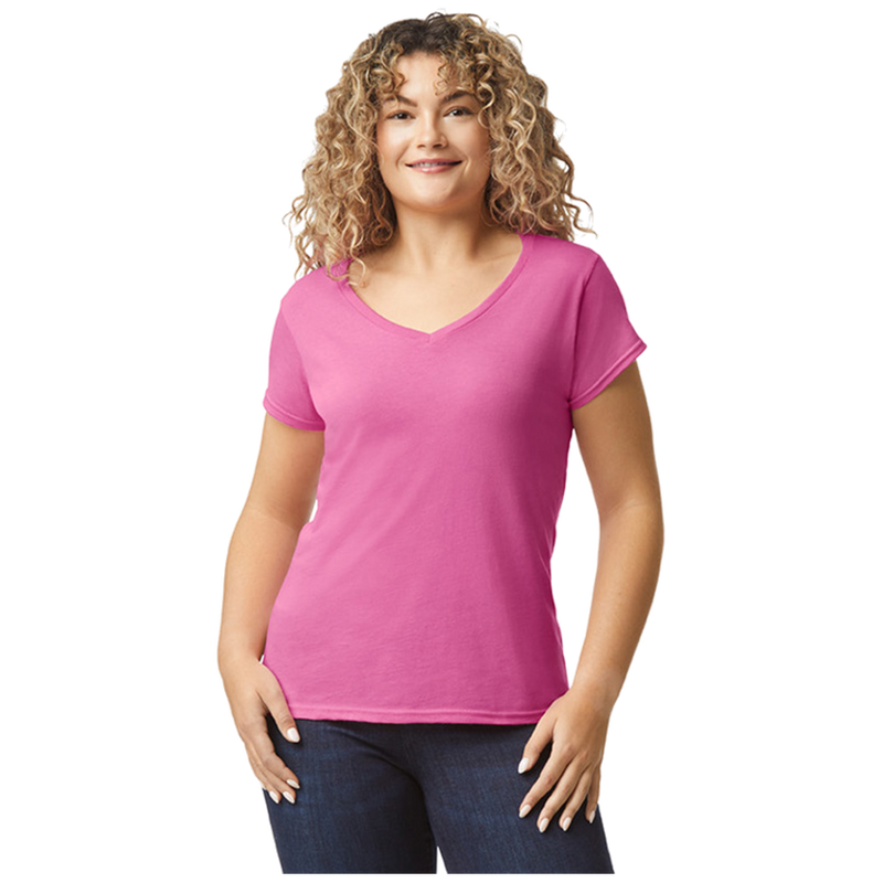 Gildan T-shirt V-Neck SoftStyle SS for her G64V00L