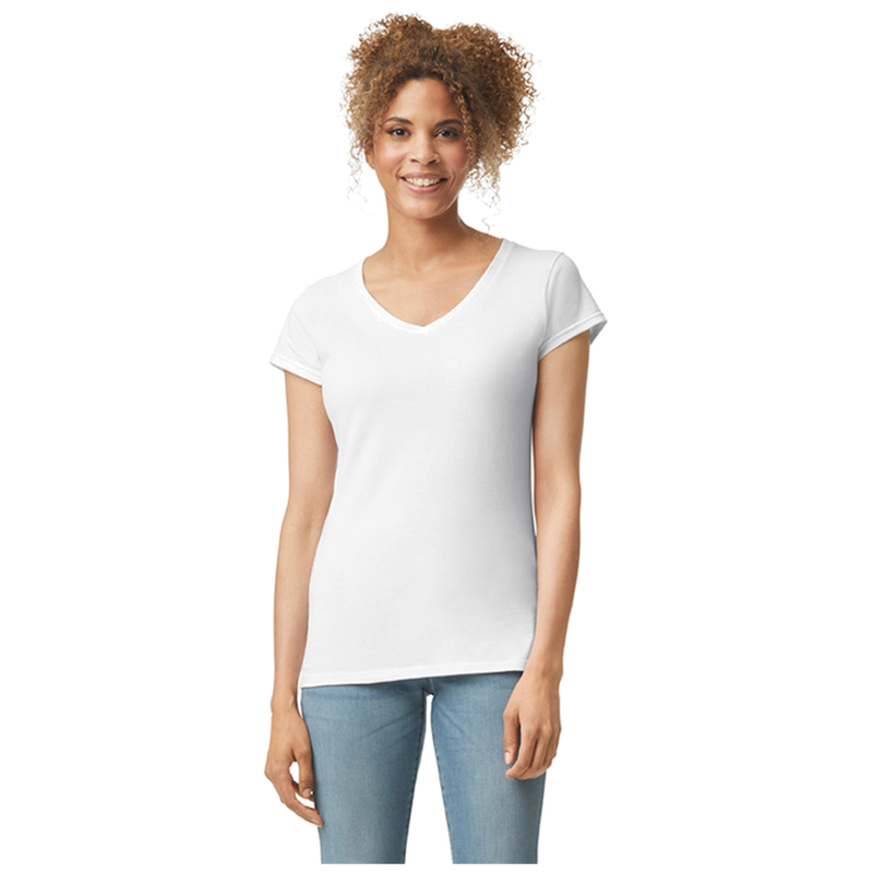 Gildan T-shirt V-Neck SoftStyle SS for her G64V00L