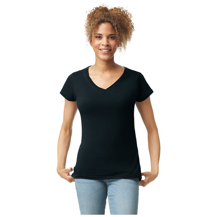 Gildan T-shirt V-Neck SoftStyle SS for her G64V00L