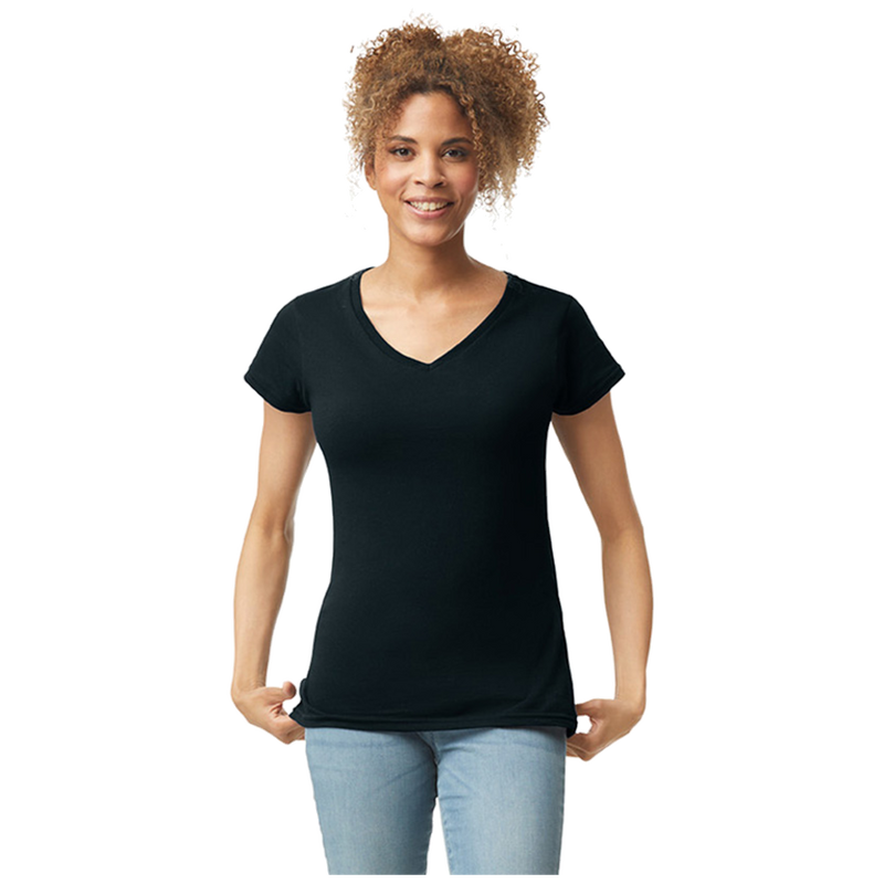 Gildan T-shirt V-Neck SoftStyle SS for her G64V00L