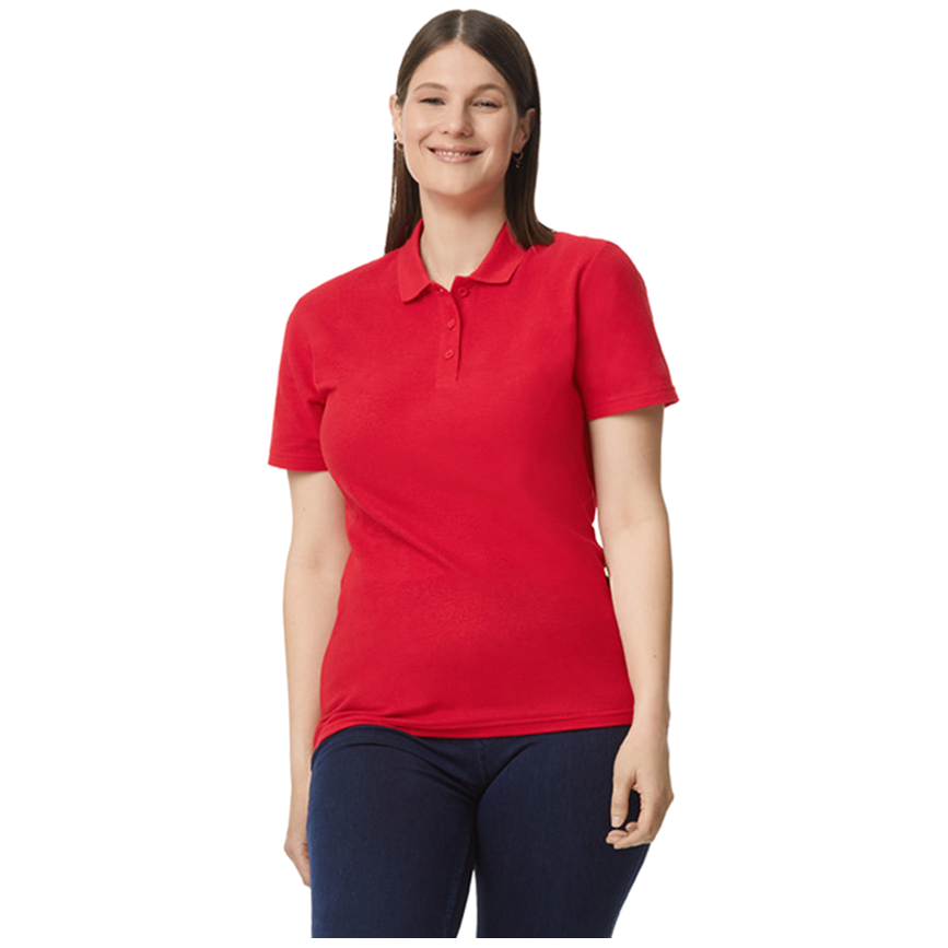 Gildan Polo Softstyle Double Pique SS for her G64800L