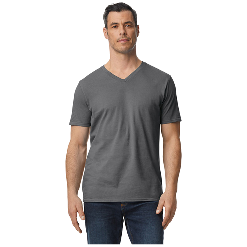 Gildan T-shirt V-Neck SoftStyle SS for him G64V00