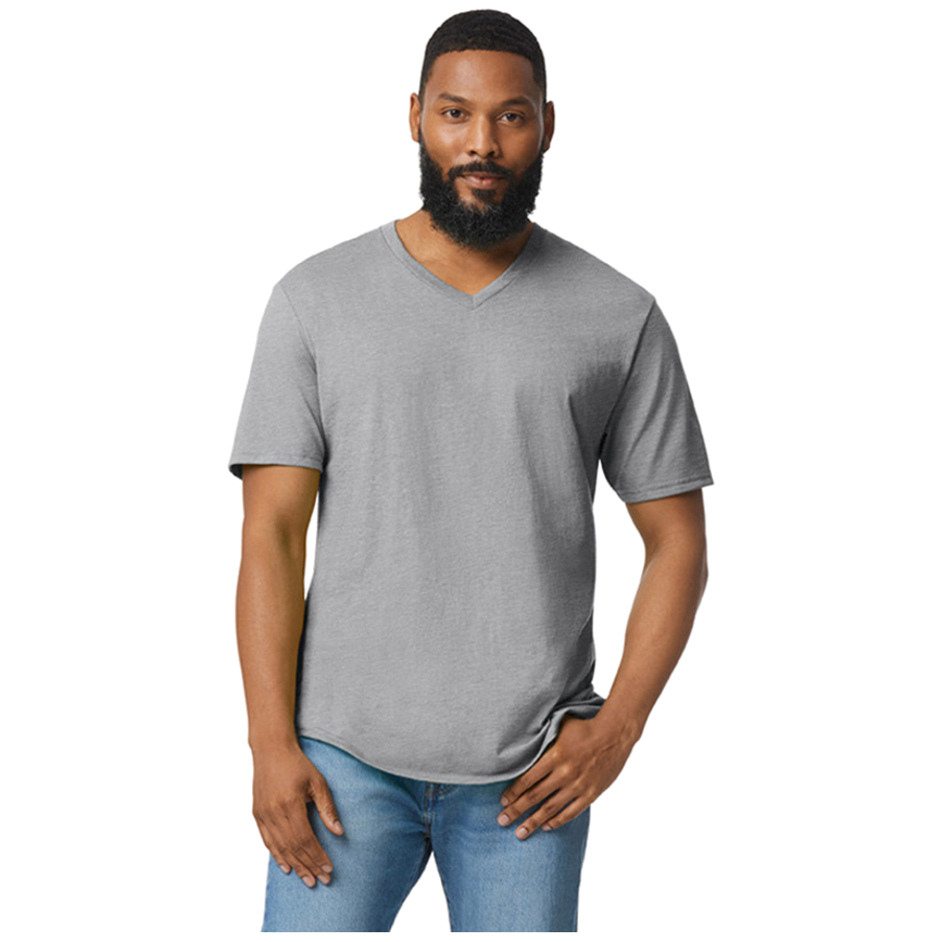Gildan T-shirt V-Neck SoftStyle SS for him G64V00