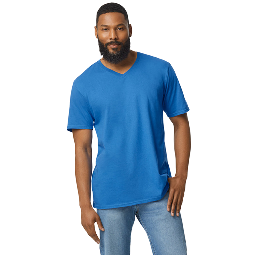 Gildan T-shirt V-Neck SoftStyle SS for him G64V00
