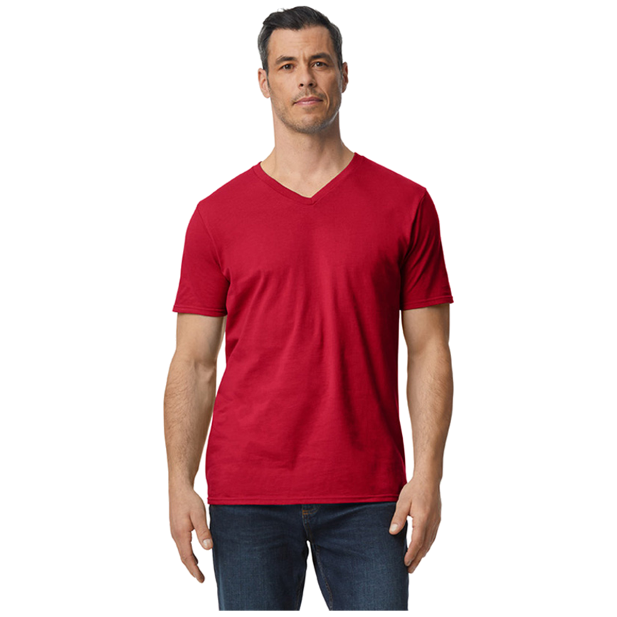 Gildan T-shirt V-Neck SoftStyle SS for him G64V00