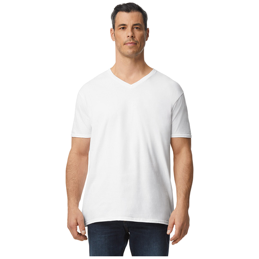 Gildan T-shirt V-Neck SoftStyle SS for him G64V00