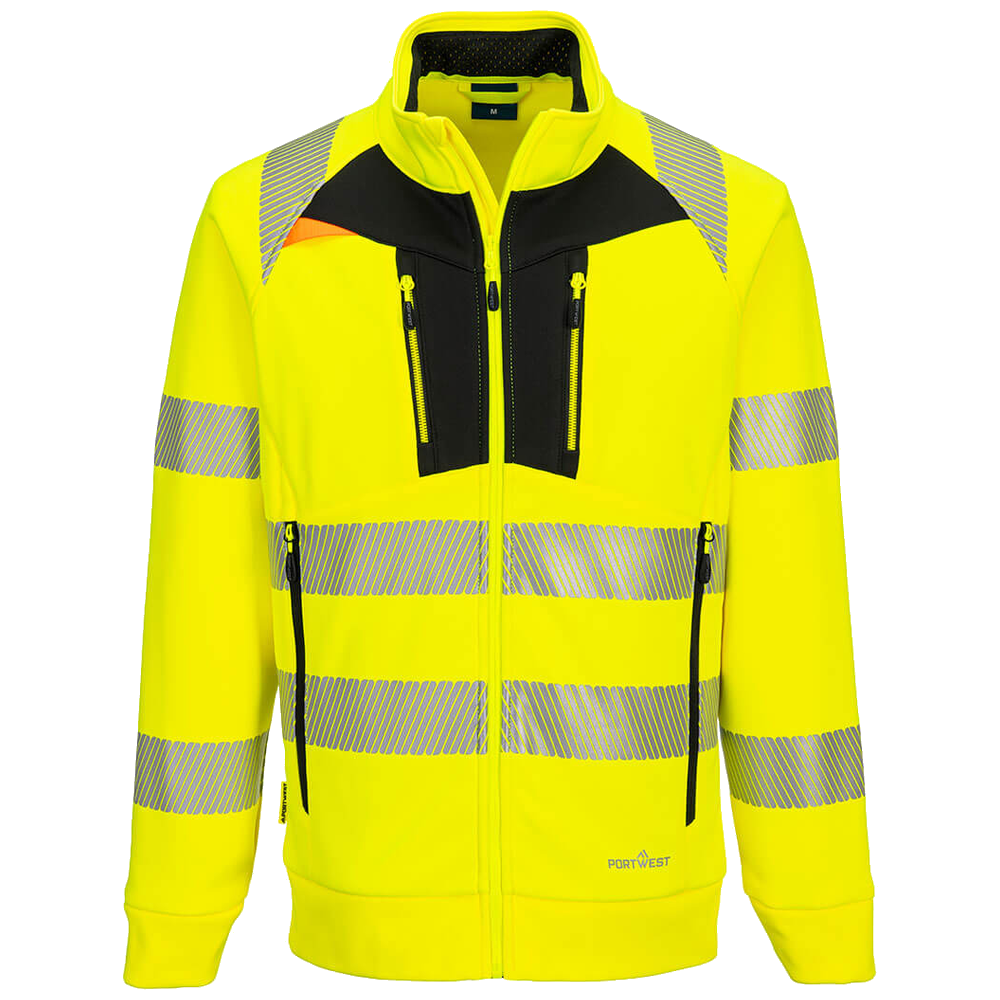 Portwest DX4 Hi-Vis Funnel Neck Sweatshirt DX477