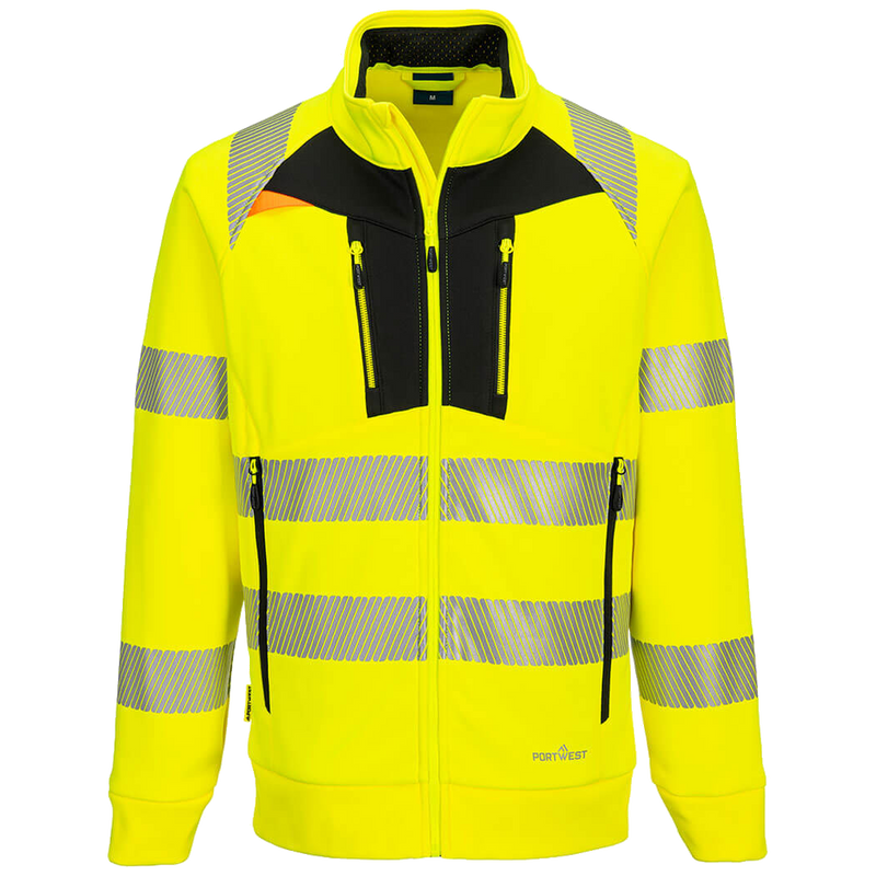 Portwest DX4 Hi-Vis Funnel Neck Sweatshirt DX477