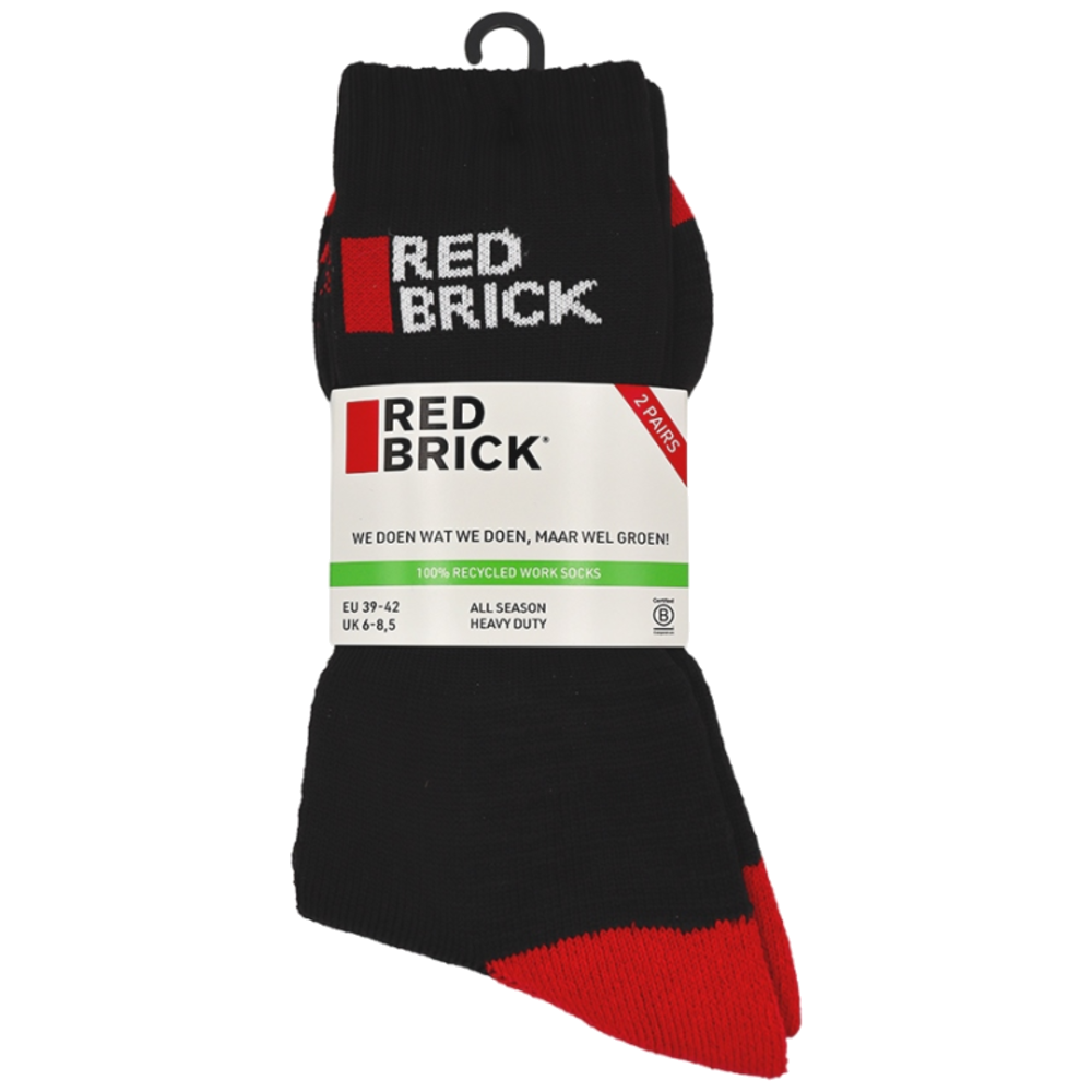 Redbrick Recycled Werksokken 2-Pack