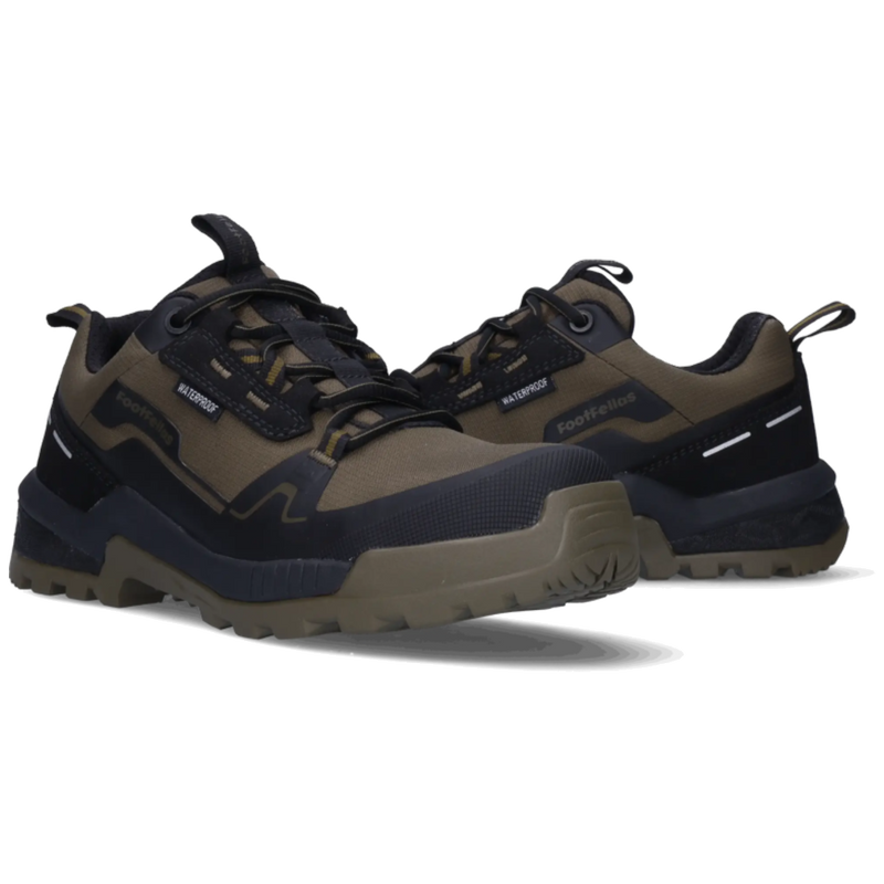 Footfellas Daisy F221003 S7S Dames werkschoen Zwart/Olijf